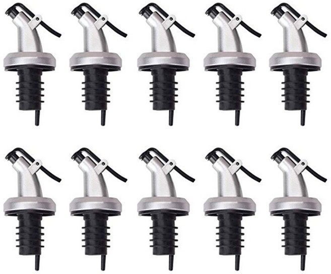 이우아여사 스텐 원터치 오일병 뚜껑, 혼합색상, 10개