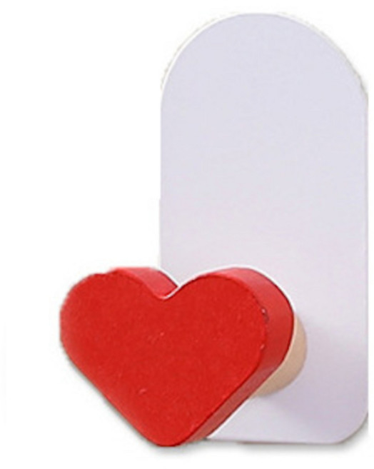 유니크 디자인 후크 비스코스, 하트, 1개