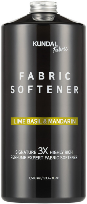 쿤달 시그니처 3X 초고농축 리치 퍼퓸 엑스퍼트 섬유유연제 라임바질앤만다린 본품, 1.58L, 1개