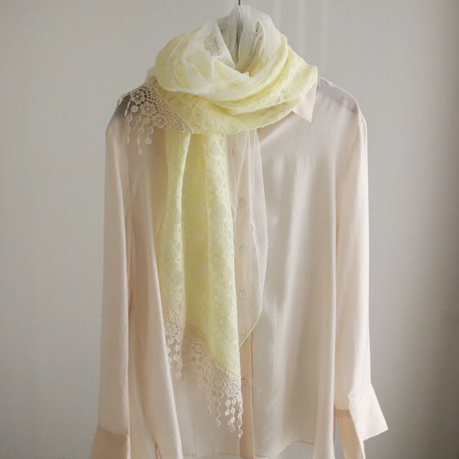 바비수 유에미 고급 레이스 스카프