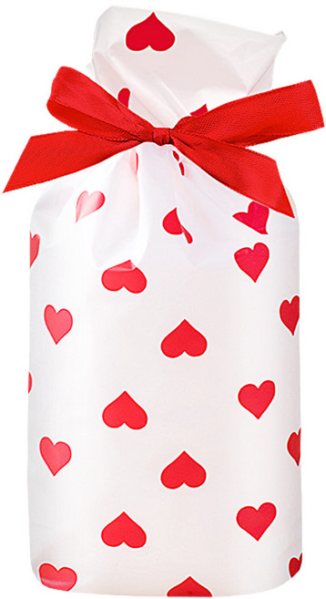 베리구즈 선물포장 구디 리본 기프트백, 1 하트 레드, 50개