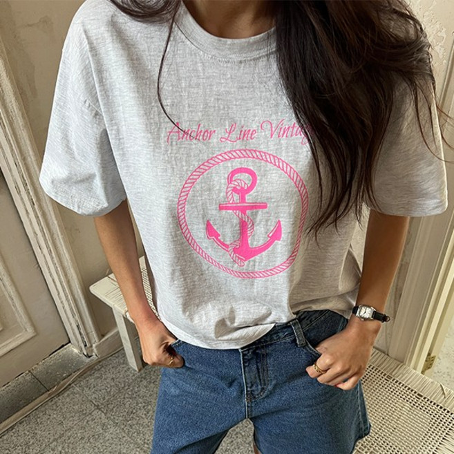 난닝구 여성용 쿤디오 나염반팔티