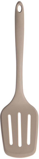 키친팩토리 플래티넘 실리콘 뒤집개 32.2 x 8 cm, 다크베이지, 1개