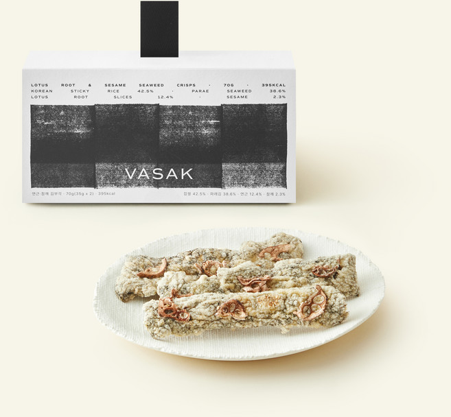 VASAK 바삭 시그니처 연근 참깨 김부각 2개입, 70g, 1개