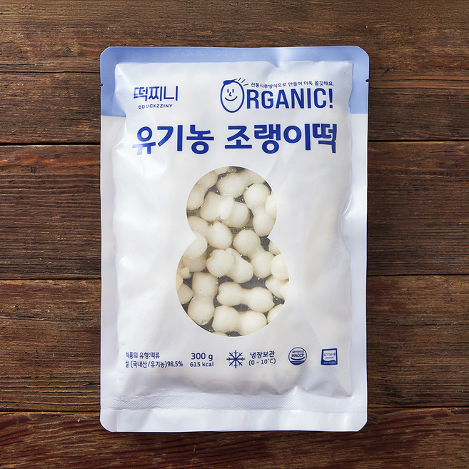 떡찌니 유기농 인증 조랭이떡, 300g, 1개입, 1개