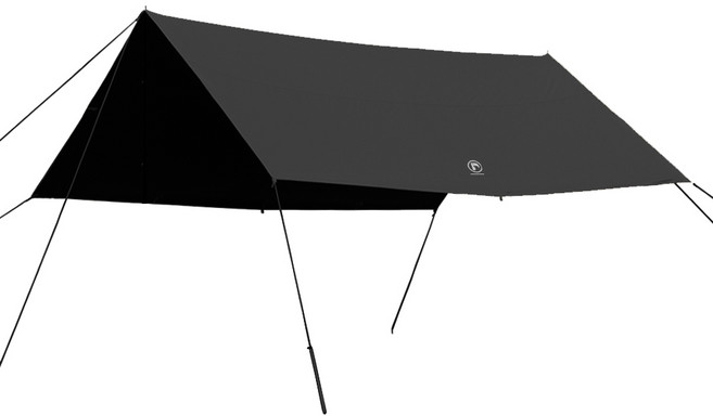 폴라리스캠프 25ver. 뉴 렉타 타프, 블랙