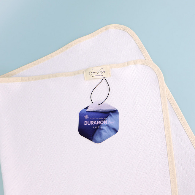 그루밍독 반려동물 냉감 듀라론 쿨 이불, 화이트, 1개