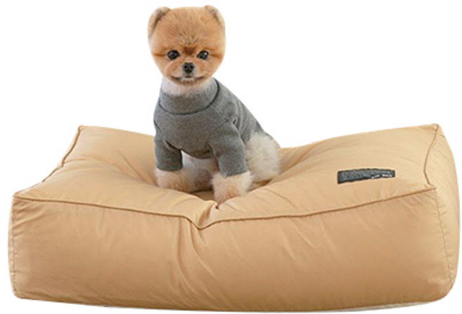 엘르독 사르륵방석 스퀘어형, 허니머스타드, 1개