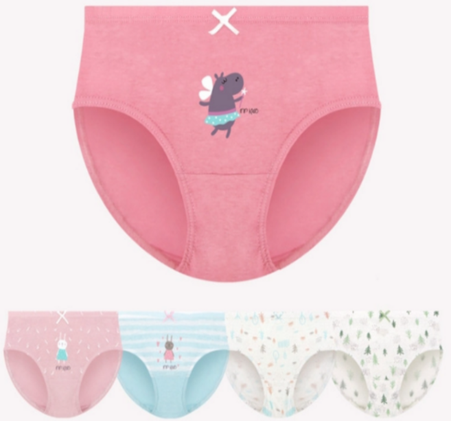 엠알키즈 여아용 삼각팬티 5종세트 슈가래빗