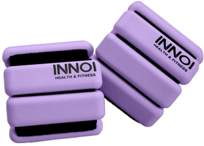 INNOI 矽膠負重手環 腕帶 腳環 2入組, 紫色, 450g