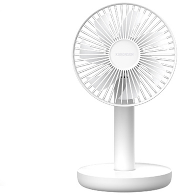 카론슨 AURA 휴대용 탁상 선풍기, KA-FAN AU, 맷 화이트