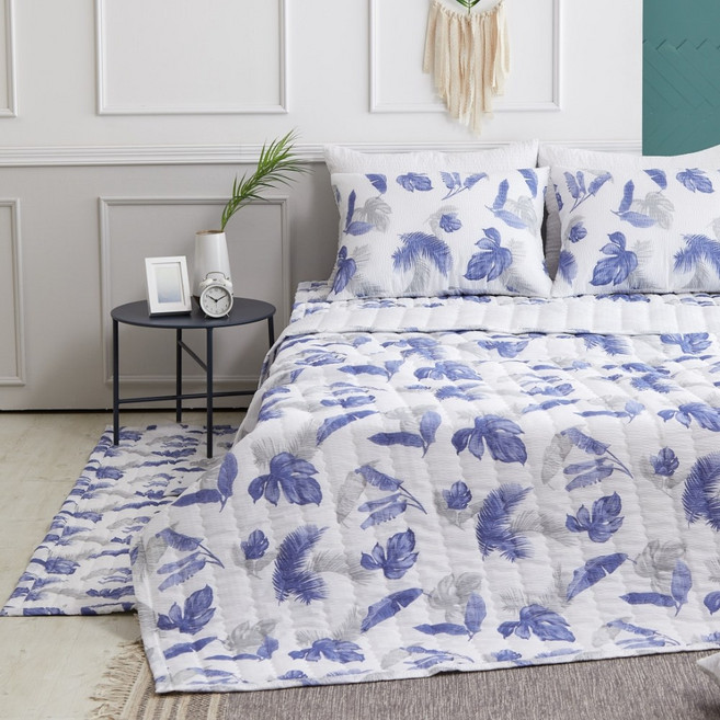 아이레홈 트로피컬 시어서커 여름이불, 트로피컬(블루)