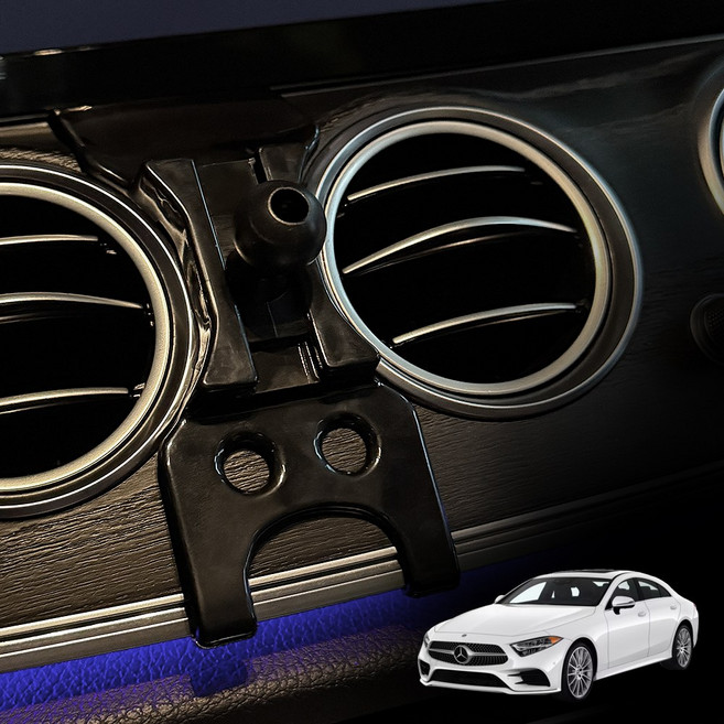 레인윙스 벤츠 CLS클래스 C257 전용 차량용 핸드폰 거치대 마운트, 블랙, 1개