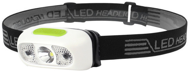 SELPA 夜行者 專業級 LED防水強光感應式頭燈, 1個, 白色