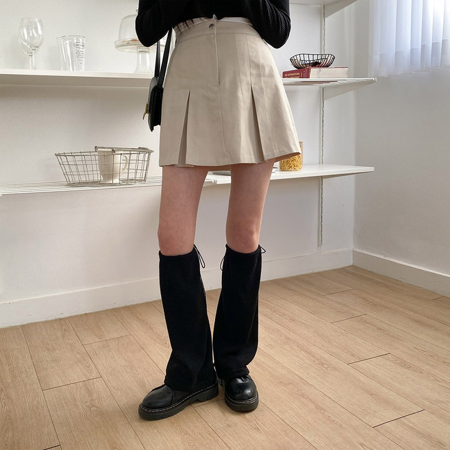 시크블랙 여성용 킷만헷 부츠끈 데일리 레그워머 cpacc375k2c 2p