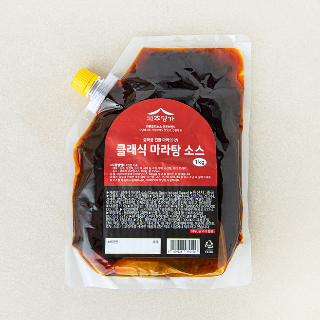 고추명가 클래식 마라탕소스, 1kg, 1개