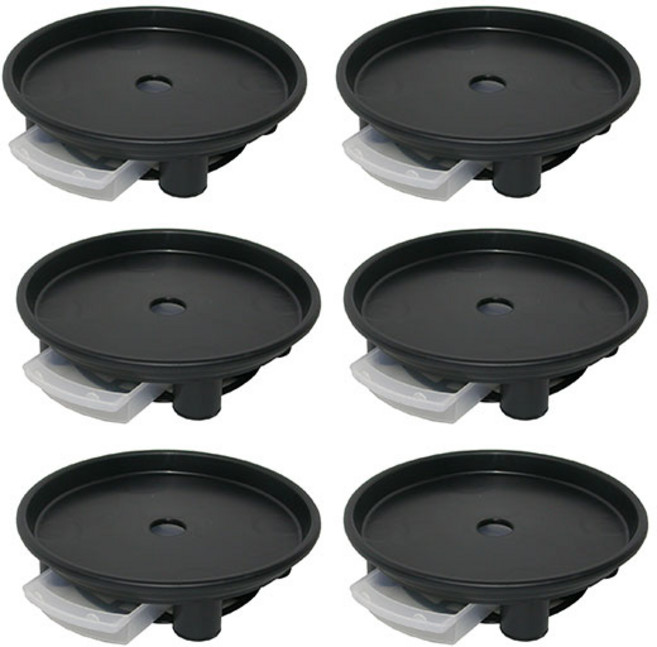 플라팜 동그리 화분받침대, 블랙, 6개