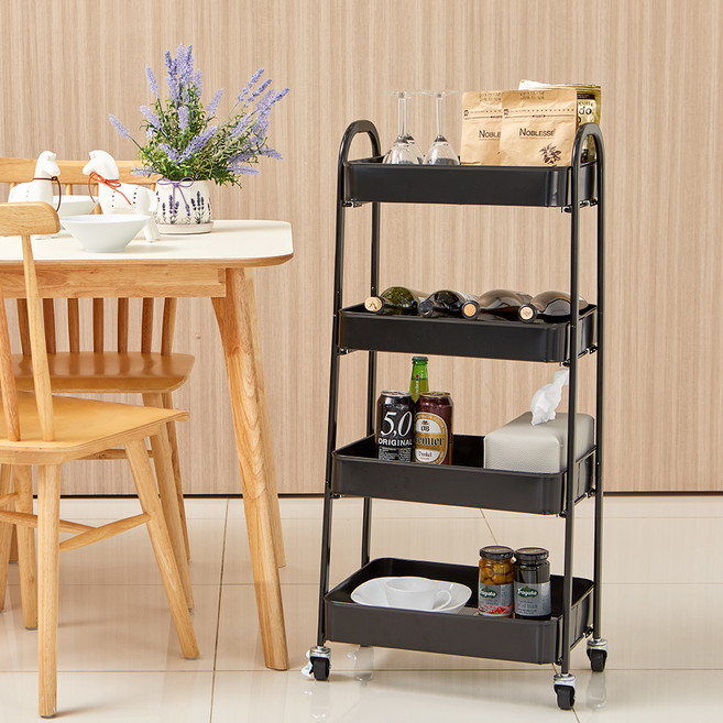 까사마루 오브 무볼트 트롤리, 블랙, 4단