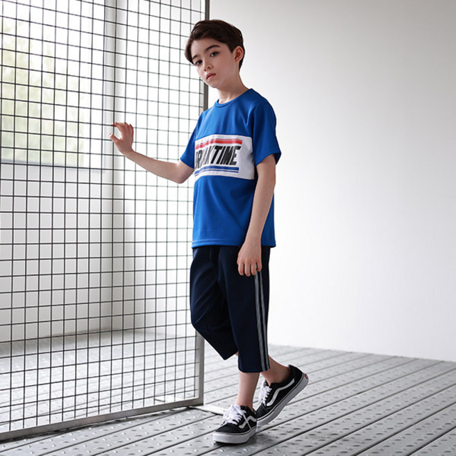 키스포 아동용 냉감 통기성 케이스키드 7부 트레이닝 세트