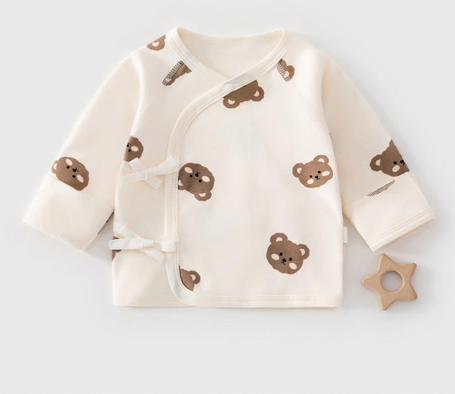 STARDOOR 新生兒可愛圖案日常紗布衣