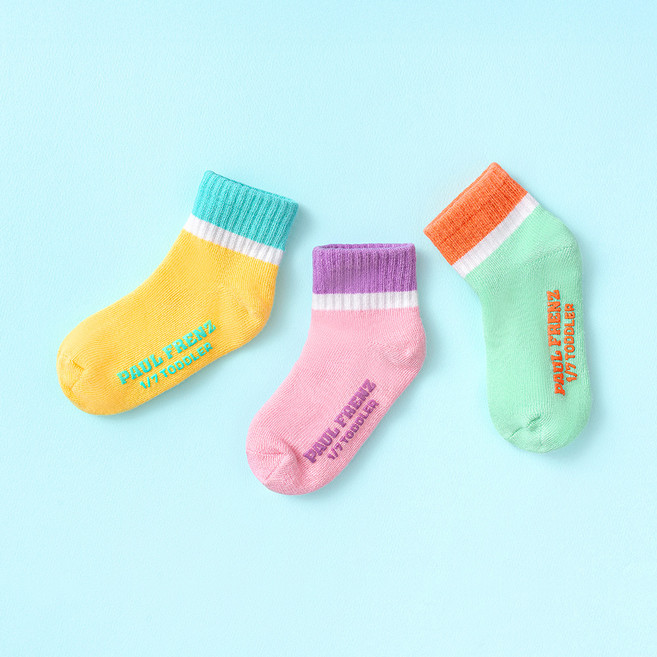 폴프랜즈 원사이즈 단목 양말 3켤레