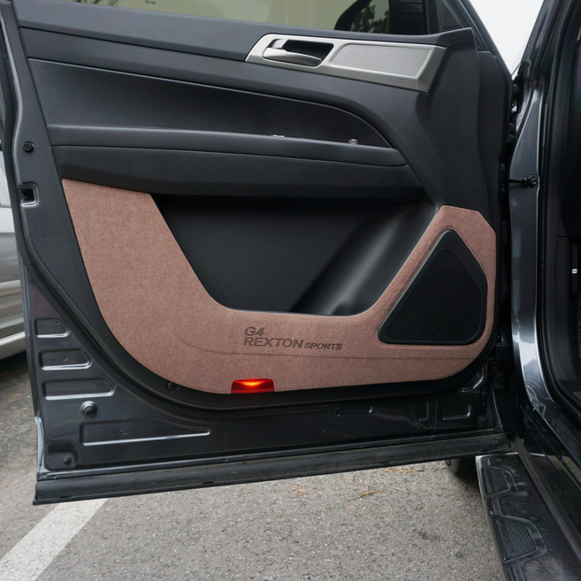 바이블오토 차량용 스크래치 방지 도어커버, 렉스턴 스포츠 18년형~, 브라운, 쌍용