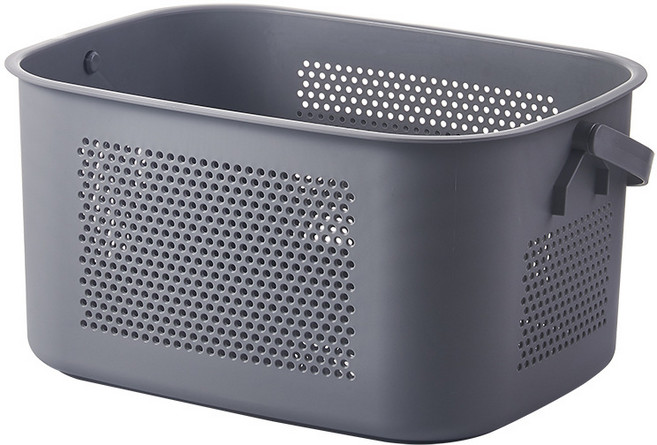 뷰넷 베이직 손잡이 빨래바구니, 그레이