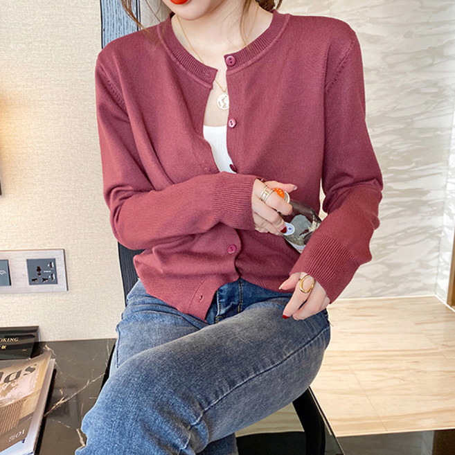 LUNA GIRL 女款 Arnew 針織開襟衫 L24FC072211