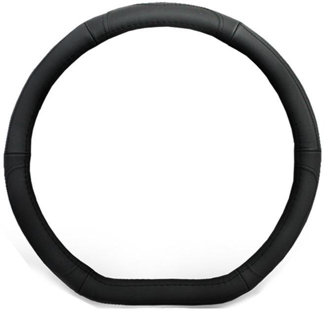 아이오닉용 가죽 D컷 핸들커버, 블랙