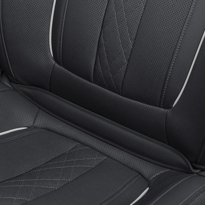 오토크루 차량용 틈새제로 시트틈새쿠션 틈새막이, 젠틀블랙, 2개