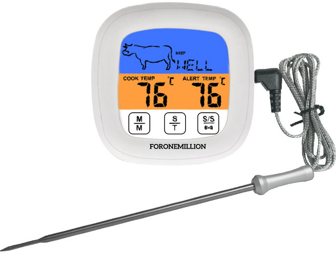 포원밀리언 방수 탐침 고기온도계 9007, 1개