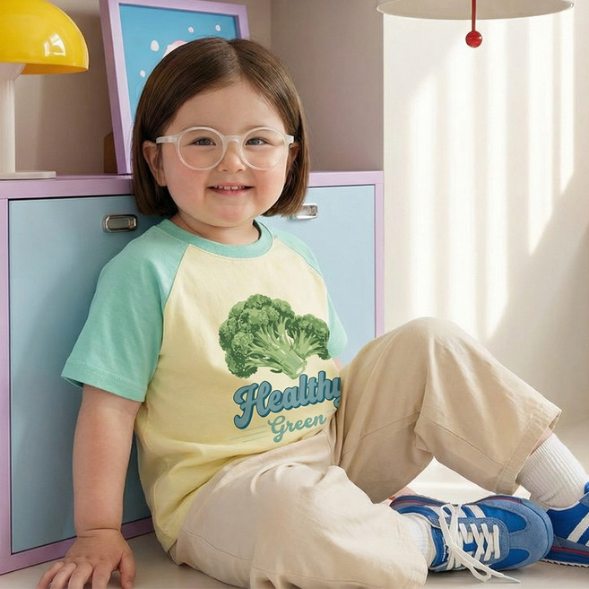 야채 나그랑 반팔 티셔츠