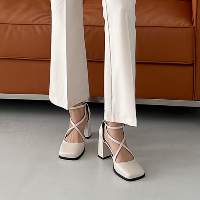 여성용 블랙101 헬린스 슬링백힐 7cm C227_C2313