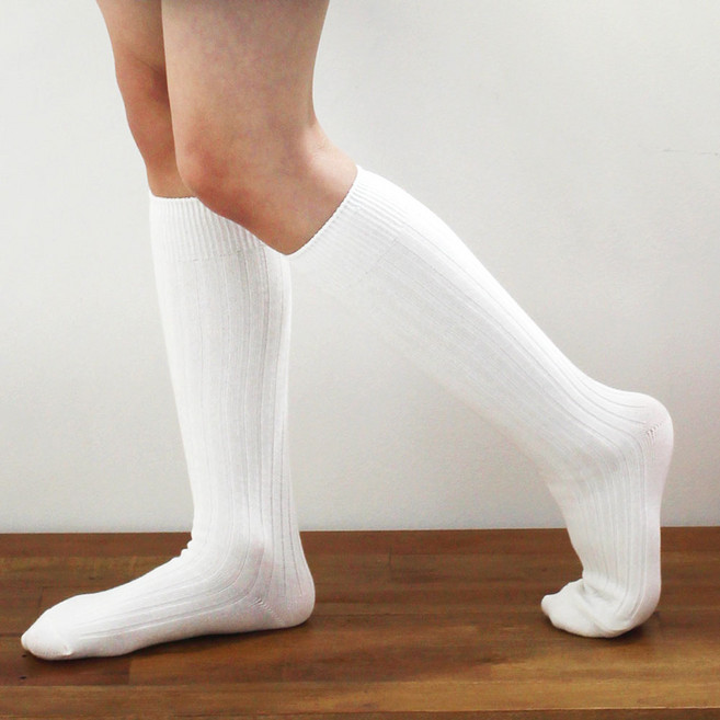 키즈퓨처 아동용 데일리 골지 무지 니삭스 세트