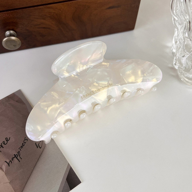 씨오브비 프렌치 호피 반묶음 헤어집게