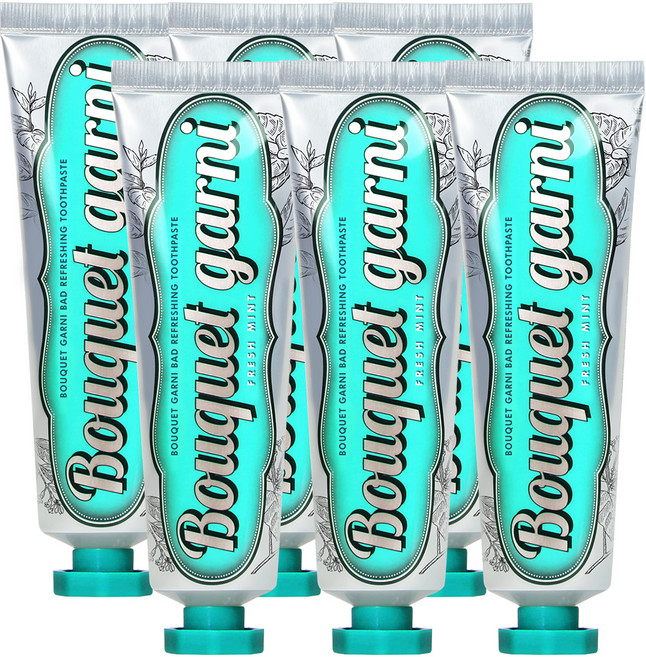 부케가르니 구취 케어 프레쉬민트향 치약, 100g, 6개