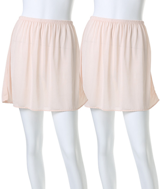 Carry Lucy 人造絲半身襯裙 2件組