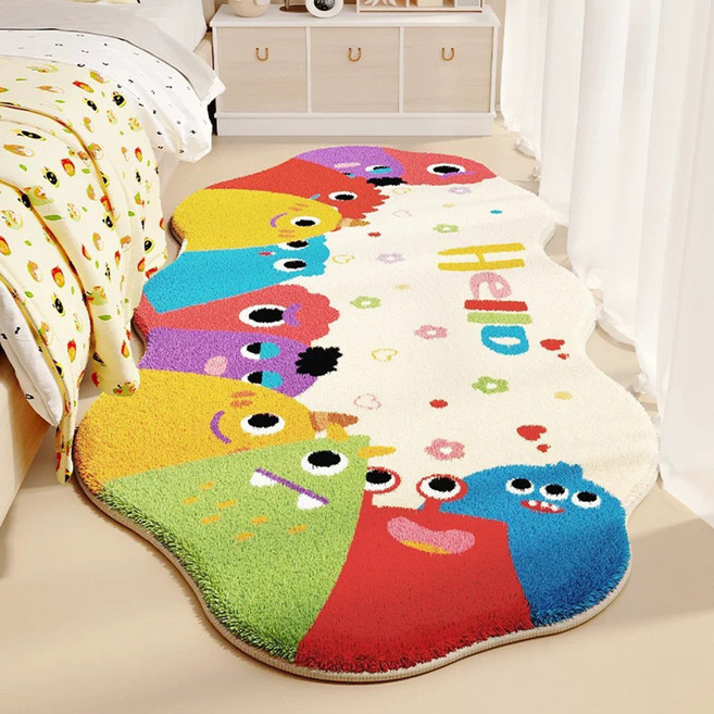 데이소이 리틀 몬스터 귀여운 인테리어 미니 러그