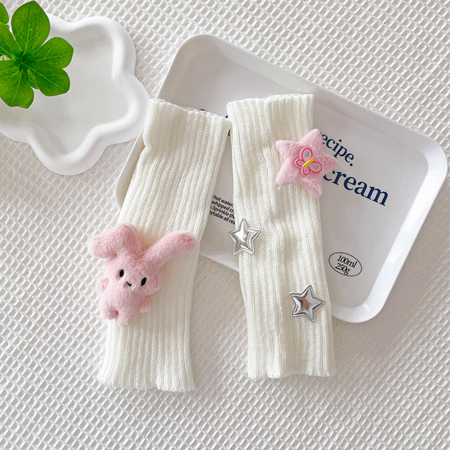 아이뿜 여아용 러블리 토끼별 발토시 F134