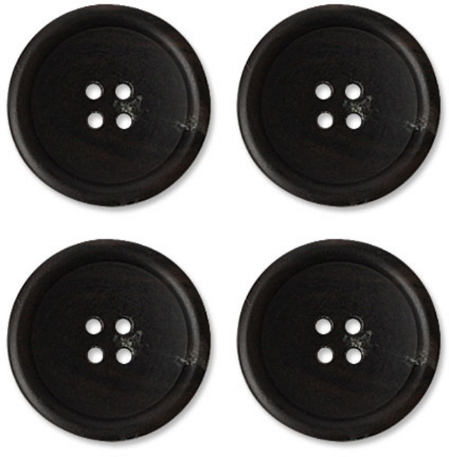 동대문단추왕 고급 무광 코트 가디건 단추 30mm, 블랙썸데이, 4개