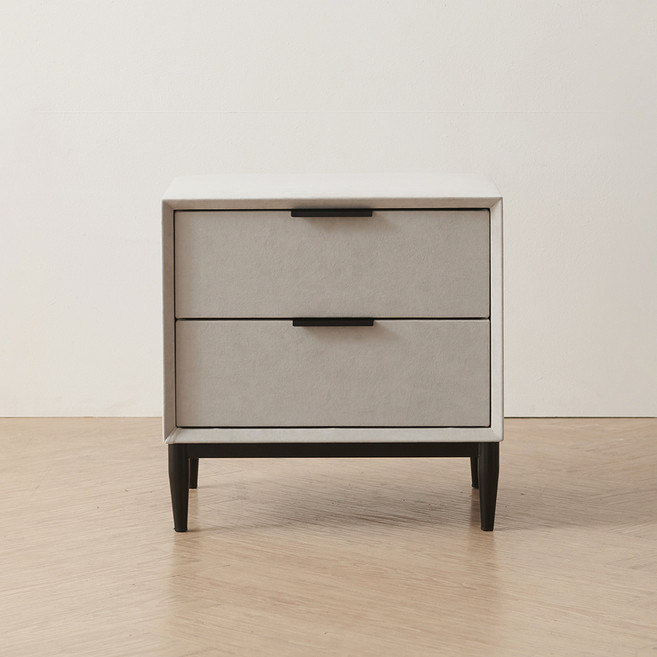 까사레브 아이브 협탁, 패브릭 라이트그레이, 1개