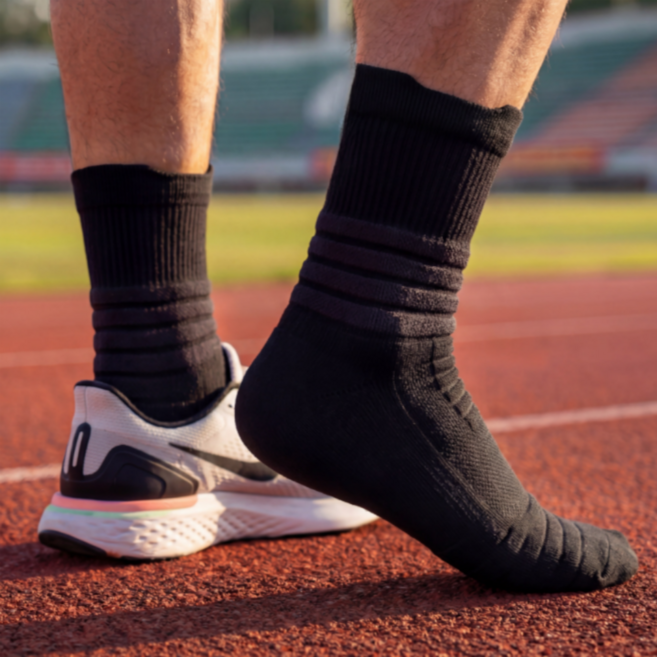 로아린 이중쿠션 중목 양말 5켤레