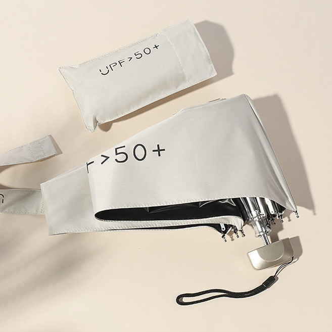 UPF 50+ 초경량 암막 우산, 1개, 화이트