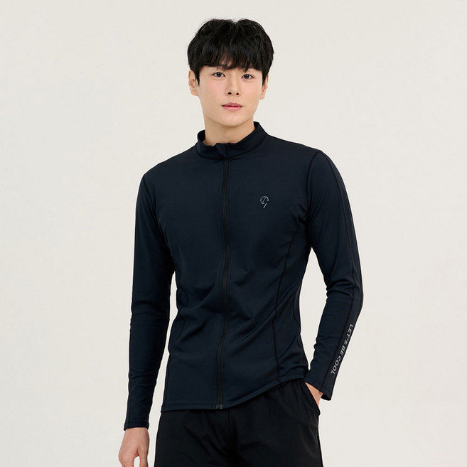 위크나인 남성용 헌터 집업 긴팔 래쉬가드