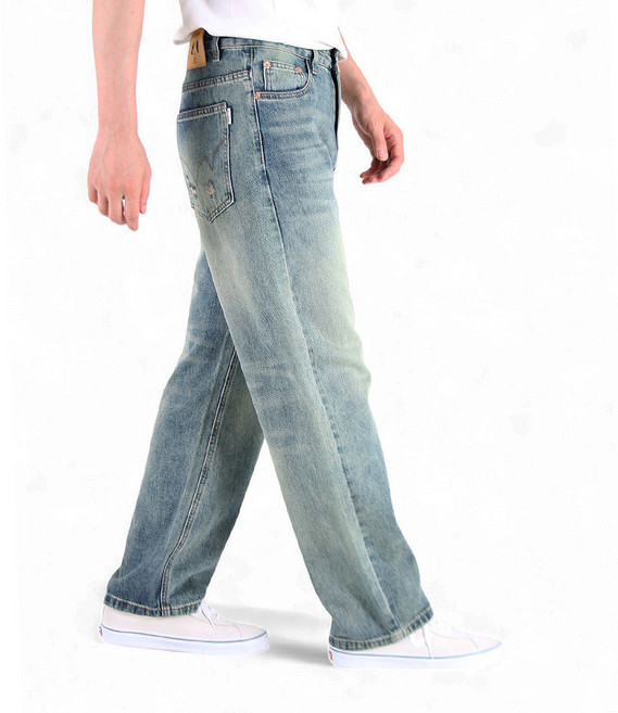 남성용 빈티지 더티 워싱 청바지 YXD58