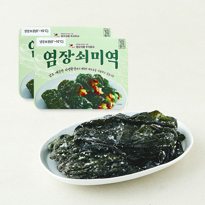 동오식품 염장 쇠미역, 2개, 300g