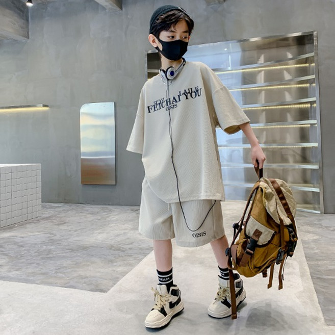 오렌지다몸 남아용 OISIS 반팔 티셔츠 + 팬츠 상하의 세트