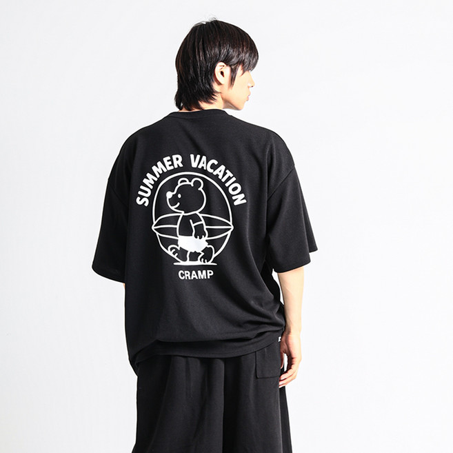 크램프 남성용 빅사이즈 클럽 썸머 써핑 베어 쿨링 반팔 티