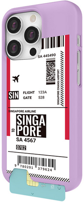 JUST4YOU 보딩 언더 슬림카드 휴대폰 케이스