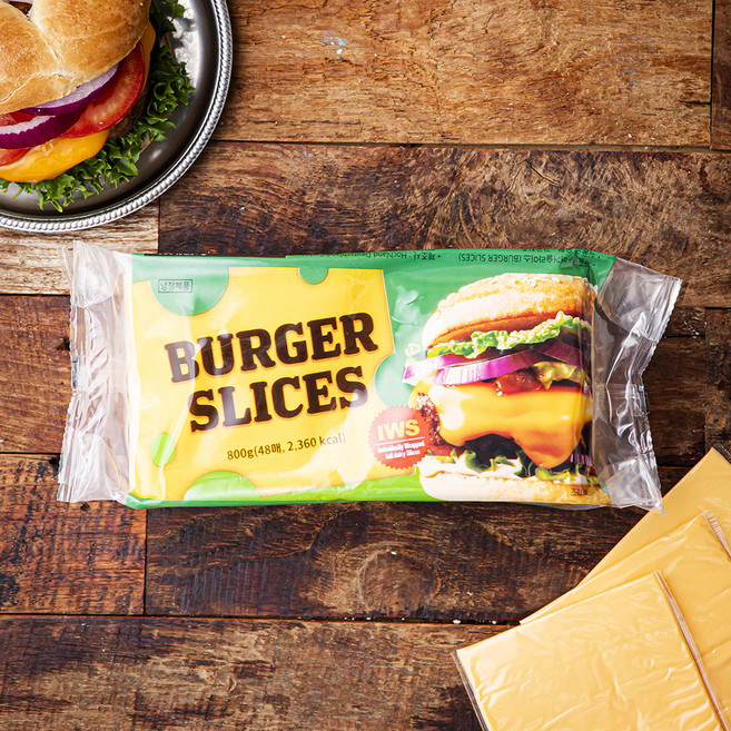 호크랜드 버거 슬라이스 치즈, 800g, 1개입, 1개